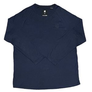 G-Star Raw Classic Raglan Long Sleeve Logo Shirt Blue XXL 2XL